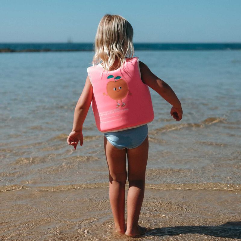 SUNNYLiFE Float Vest 3-6 Poppy The Peach Neon Pink image number 1